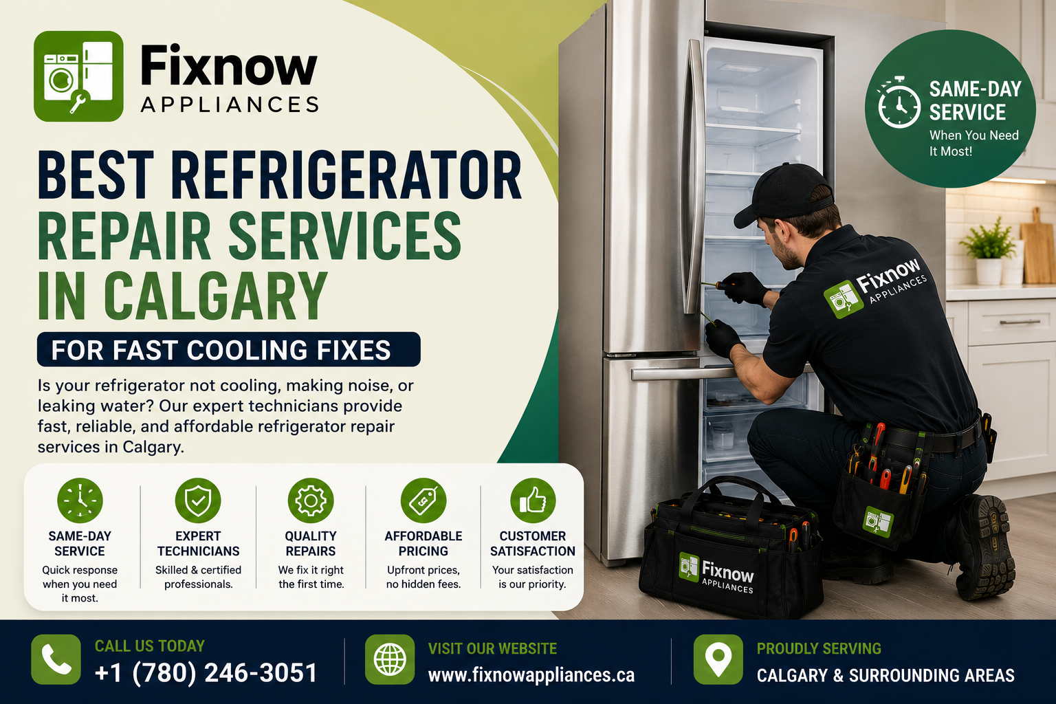 Best Refrigerator Repair Services in Calgary | FixNow Appliances